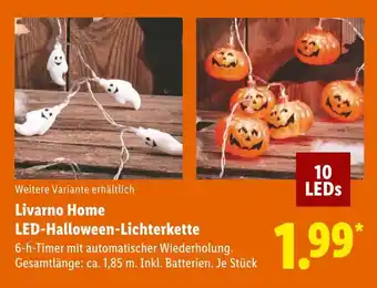 Lidl Livarno home led-halloween-lichterkette Angebot