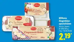 Lidl Milbona ziegenweichkäse Angebot