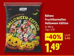 Lidl Böhme fruchtkaramellen halloween-edition Angebot