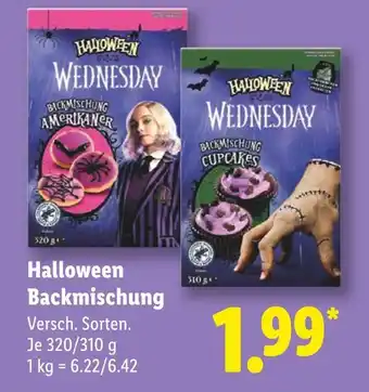 Lidl Halloween backmischung amerikaner Angebot