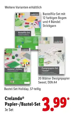 Lidl Crelando bastelfilz-set Angebot