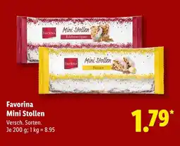 Lidl Favorina mini stollen edelmarzipan Angebot