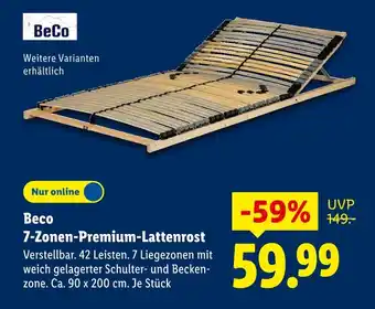 Lidl Beco 7-zonen-premium-lattenrost Angebot