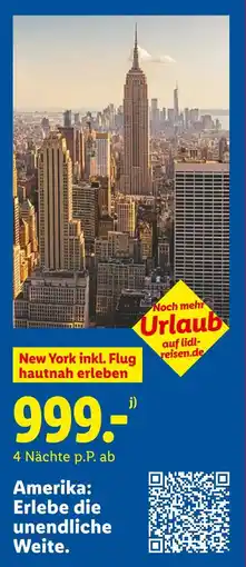 Lidl New york inkl. flug hautnah erleben Angebot