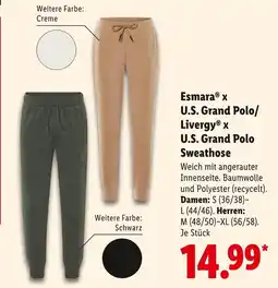 Lidl Esmara x u.s. grand polo sweathose Angebot