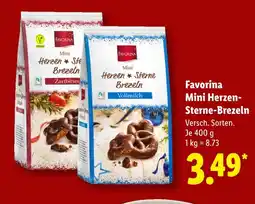 Lidl Favorina mini herzen-sterne-brezeln Angebot