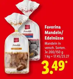 Lidl Favorina mandeln gebrannt Angebot