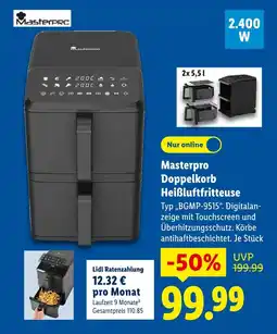 Lidl Masterpro masterpro doppelkorb heißluftfritteuse Angebot