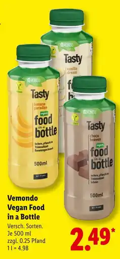 Lidl Vemondo tasty banana paradise food in a bottle Angebot