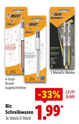 Lidl Bic 4-farb-druckkugelschreiber rose gold Angebot