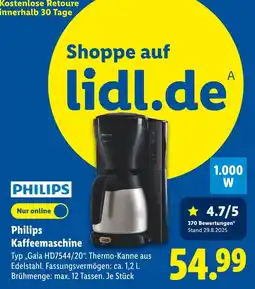 Lidl Philips philips kaffeemaschine Angebot