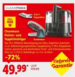 Lidl Cleanmaxx polster- und teppichreiniger Angebot