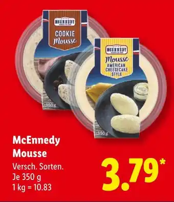 Lidl Mcennedy cookie mousse Angebot