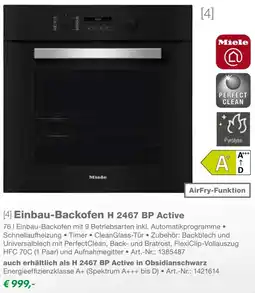 EP Miele Einbau-Backofen H 2467 BP Active Angebot