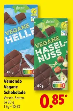 Lidl Vemondo vegane helle Angebot
