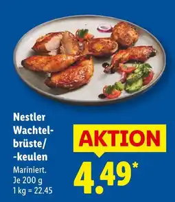 Lidl Nestler wachtelbrüste/-keulen Angebot