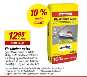 toom Baumarkt Flexkleber extra Angebot