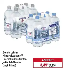 METRO Gerolsteiner Mineralwasser Angebot