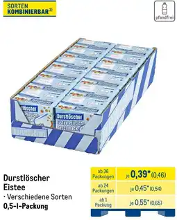 METRO Durstlöscher Eistee Angebot