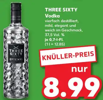 Kaufland THREE SIXTY Vodka Angebot
