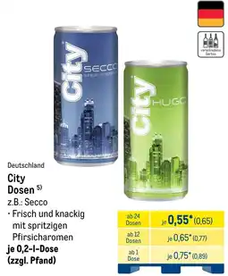 METRO City Dosen Z.B.: Secco Angebot