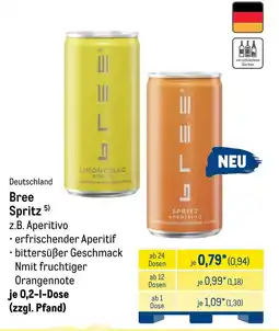 METRO Bree Spritz z.B. Aperitivo Angebot