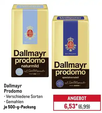METRO Dallmayr Prodomo Angebot