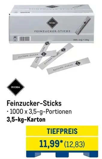METRO RIOBA Feinzucker-Sticks Angebot