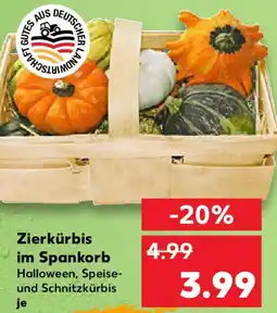 Kaufland Zierkürbis im Spankorb Angebot
