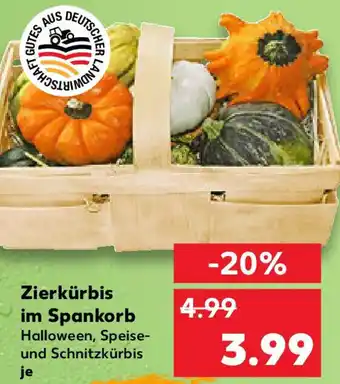 Kaufland Zierkürbis im Spankorb Angebot