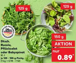 Kaufland Dtsch. Rucola, Pflücksalat oder Babyspinat Angebot