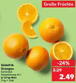 Kaufland Südafrik. Orangen Angebot