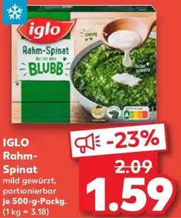 Kaufland IGLO Rahm Spinat Angebot