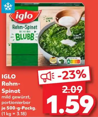 Kaufland IGLO Rahm Spinat Angebot
