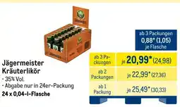 METRO Jägermeister Kräuterlikör Angebot