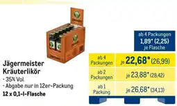METRO Jägermeister Kräuterlikör Angebot