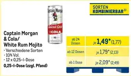 METRO Captain Morgan & Cola/ White Rum Mojito Angebot