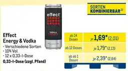 METRO Effect Energy & Vodka Angebot