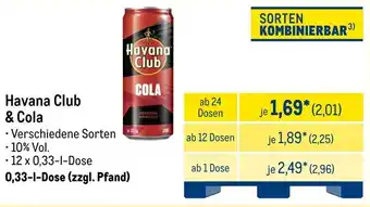 METRO Havana Club & Cola Angebot