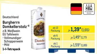METRO Burgherrn Domkellerstolz Angebot