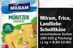 HIT Milram, Frico, Landliebe Schnittkäse Angebot
