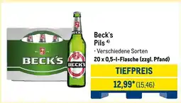 METRO Beck's Pils Angebot
