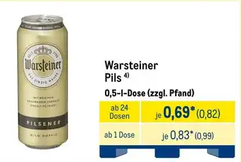 METRO Warsteiner Pils Angebot