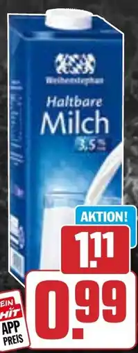 HIT Weihenstephan H-Milch Angebot