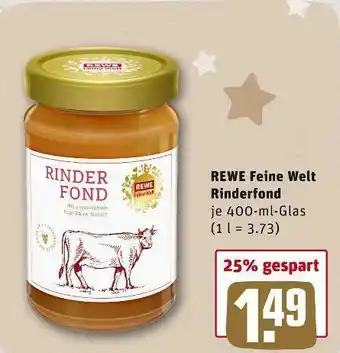 REWE Rewe feine welt rinderfond Angebot