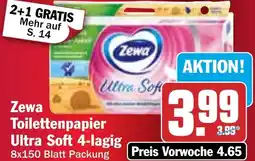 HIT Zewa Toilettenpapier Ultra Soft 4-lagig Angebot