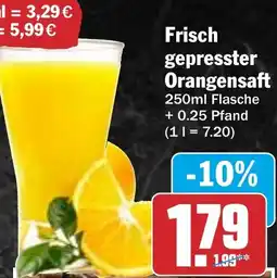 HIT Frisch gepresster Orangensaft Angebot