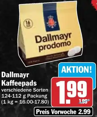 HIT Dallmayr Kaffeepads Angebot