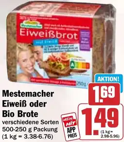 HIT Mestemacher Eiweiß oder Bio Brote Angebot