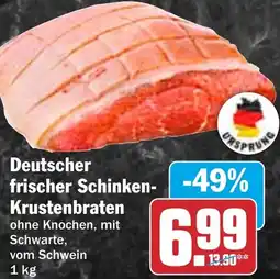 HIT Deutscher frischer Schinken- Krustenbraten Angebot